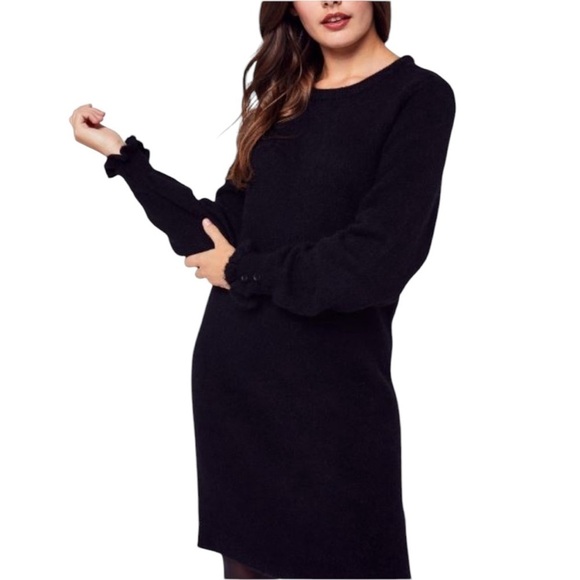 Selected Femme Juma Long Sleeve Knit Wool Dress- Size Small - Picture 2 of 15